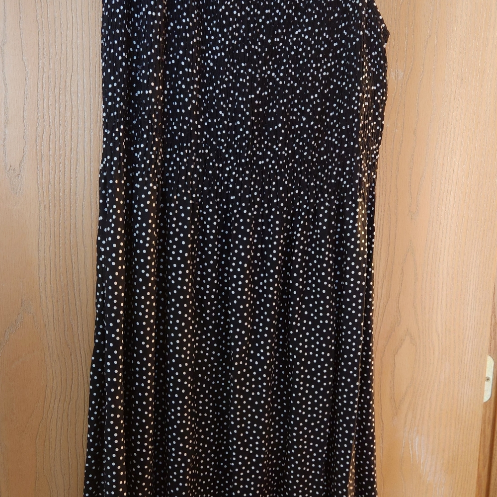 Elegant Black and White Polka Dot Skirt